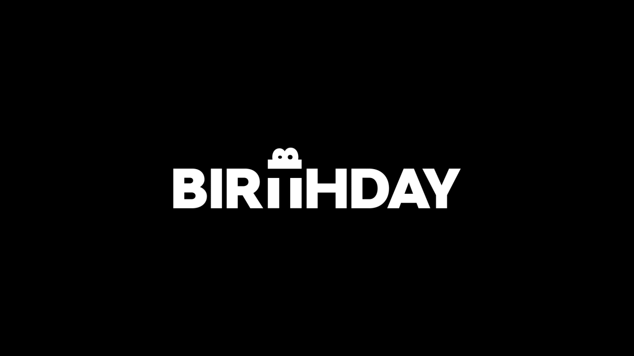 Birthday 2026 animated logo